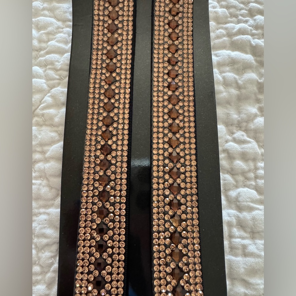 Jacqueline Kent Chocolate Bling Bra Straps!! BRAND NEW!!